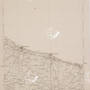 CARTA DELL' ITALIA MERIDIONALE EDITA DALL'ISTITUTO TOPOGRAFICO MILITARE ITALIANO - Foglio 49 parte orientale - Trani