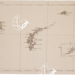 CARTA DELL' ITALIA MERIDIONALE EDITA DALL'ISTITUTO TOPOGRAFICO MILITARE ITALIANO - Foglio 51 - Isole Ponze