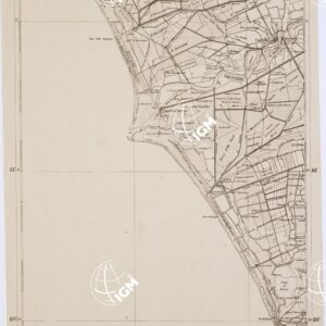 CARTA DELL' ITALIA MERIDIONALE EDITA DALL'ISTITUTO TOPOGRAFICO MILITARE ITALIANO - Foglio 52 parte occidentale - Capua