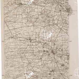 CARTA DELL' ITALIA MERIDIONALE EDITA DALL'ISTITUTO TOPOGRAFICO MILITARE ITALIANO - Foglio 52 parte orientale - Capua