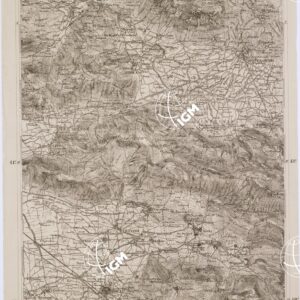 CARTA DELL' ITALIA MERIDIONALE EDITA DALL'ISTITUTO TOPOGRAFICO MILITARE ITALIANO - Foglio 53 parte orientale - Caserta