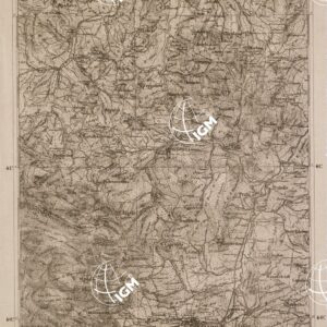 CARTA DELL' ITALIA MERIDIONALE EDITA DALL'ISTITUTO TOPOGRAFICO MILITARE ITALIANO - Foglio 54 parte occidentale - Avellino