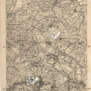 CARTA DELL' ITALIA MERIDIONALE EDITA DALL'ISTITUTO TOPOGRAFICO MILITARE ITALIANO - Foglio 54 parte orientale - Avellino