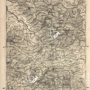 CARTA DELL' ITALIA MERIDIONALE EDITA DALL'ISTITUTO TOPOGRAFICO MILITARE ITALIANO - Foglio 55 parte occidentale - S.t Angelo dei Lombardi