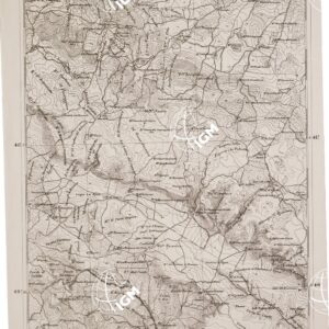 CARTA DELL' ITALIA MERIDIONALE EDITA DALL'ISTITUTO TOPOGRAFICO MILITARE ITALIANO - Foglio 57 parte orientale - Spinazzola