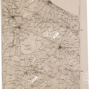 CARTA DELL' ITALIA MERIDIONALE EDITA DALL'ISTITUTO TOPOGRAFICO MILITARE ITALIANO - Foglio 59 parte orientale - Mola