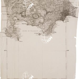 CARTA DELL' ITALIA MERIDIONALE EDITA DALL'ISTITUTO TOPOGRAFICO MILITARE ITALIANO - Foglio 61 parte orientale - Napoli
