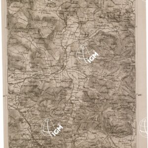 CARTA DELL' ITALIA MERIDIONALE EDITA DALL'ISTITUTO TOPOGRAFICO MILITARE ITALIANO - Foglio 63 parte occidentale - Salerno