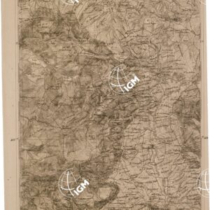 CARTA DELL' ITALIA MERIDIONALE EDITA DALL'ISTITUTO TOPOGRAFICO MILITARE ITALIANO - Foglio 64 parte occidentale - Laviano