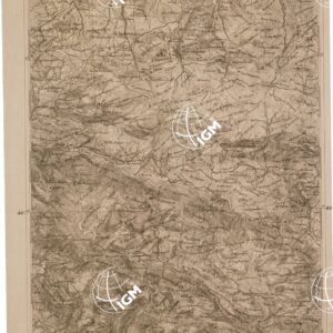 CARTA DELL' ITALIA MERIDIONALE EDITA DALL'ISTITUTO TOPOGRAFICO MILITARE ITALIANO - Foglio 64 parte orientale - Laviano