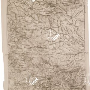 CARTA DELL' ITALIA MERIDIONALE EDITA DALL'ISTITUTO TOPOGRAFICO MILITARE ITALIANO - Foglio 66 parte occidentale - Genzano