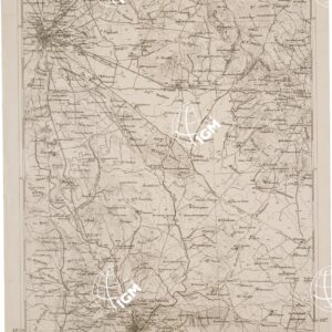 CARTA DELL' ITALIA MERIDIONALE EDITA DALL'ISTITUTO TOPOGRAFICO MILITARE ITALIANO - Foglio 67 parte orientale - Altamura