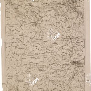 CARTA DELL' ITALIA MERIDIONALE EDITA DALL'ISTITUTO TOPOGRAFICO MILITARE ITALIANO - Foglio 69 parte occidentale - Martina Franca