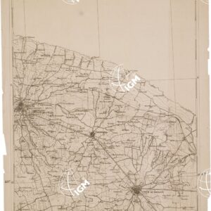 CARTA DELL' ITALIA MERIDIONALE EDITA DALL'ISTITUTO TOPOGRAFICO MILITARE ITALIANO - Foglio 70 parte occidentale - Brindisi