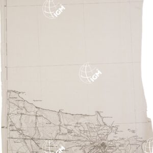 CARTA DELL' ITALIA MERIDIONALE EDITA DALL'ISTITUTO TOPOGRAFICO MILITARE ITALIANO - Foglio 70 parte orientale e 70 bis - Brindisi