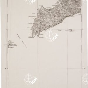 CARTA DELL' ITALIA MERIDIONALE EDITA DALL'ISTITUTO TOPOGRAFICO MILITARE ITALIANO - Foglio 72 parte occidentale - Sorrento