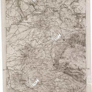 CARTA DELL' ITALIA MERIDIONALE EDITA DALL'ISTITUTO TOPOGRAFICO MILITARE ITALIANO - Foglio 74 parte occidentale - Campagna