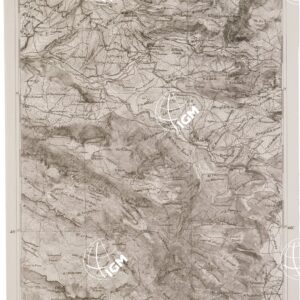 CARTA DELL' ITALIA MERIDIONALE EDITA DALL'ISTITUTO TOPOGRAFICO MILITARE ITALIANO - Foglio 74 parte orientale