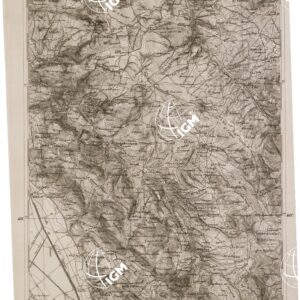 CARTA DELL' ITALIA MERIDIONALE EDITA DALL'ISTITUTO TOPOGRAFICO MILITARE ITALIANO - Foglio 75 parte occidentale - Potenza