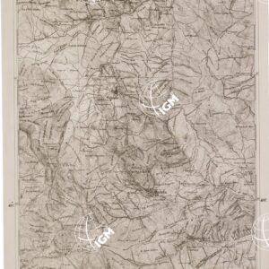 CARTA DELL' ITALIA MERIDIONALE EDITA DALL'ISTITUTO TOPOGRAFICO MILITARE ITALIANO - Foglio 75 parte orientale - Potenza