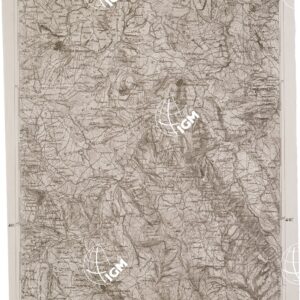 CARTA DELL' ITALIA MERIDIONALE EDITA DALL'ISTITUTO TOPOGRAFICO MILITARE ITALIANO - Foglio 76 parte occidentale - Trivigno