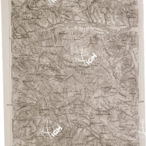 CARTA DELL' ITALIA MERIDIONALE EDITA DALL'ISTITUTO TOPOGRAFICO MILITARE ITALIANO - Foglio 76 parte orientale - Trivigno