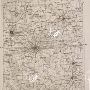 CARTA DELL' ITALIA MERIDIONALE EDITA DALL'ISTITUTO TOPOGRAFICO MILITARE ITALIANO - Foglio 80 parte occidentale - Mesagne