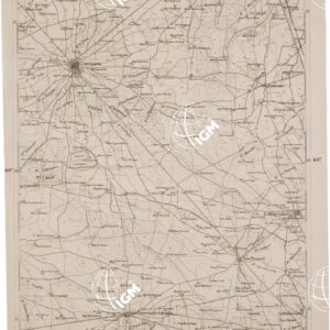 CARTA DELL' ITALIA MERIDIONALE EDITA DALL'ISTITUTO TOPOGRAFICO MILITARE ITALIANO - Foglio 80 parte orientale - Mesagne