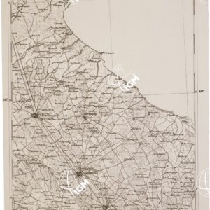 CARTA DELL' ITALIA MERIDIONALE EDITA DALL'ISTITUTO TOPOGRAFICO MILITARE ITALIANO - Foglio 81 parte occidentale - Campi Salentino