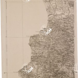 CARTA DELL' ITALIA MERIDIONALE EDITA DALL'ISTITUTO TOPOGRAFICO MILITARE ITALIANO - Foglio 82 - Castellabate