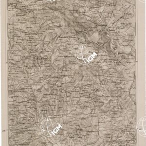 CARTA DELL' ITALIA MERIDIONALE EDITA DALL'ISTITUTO TOPOGRAFICO MILITARE ITALIANO - Foglio 83 parte occidentale - Vallo della Lucania