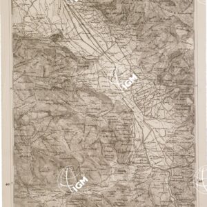 CARTA DELL' ITALIA MERIDIONALE EDITA DALL'ISTITUTO TOPOGRAFICO MILITARE ITALIANO - Foglio 84 parte occidentale - Sala Consilina