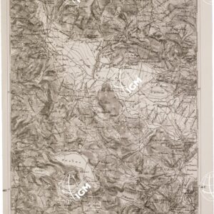 CARTA DELL' ITALIA MERIDIONALE EDITA DALL'ISTITUTO TOPOGRAFICO MILITARE ITALIANO - Foglio 84 parte orientale - Sala Consilina