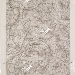 CARTA DELL' ITALIA MERIDIONALE EDITA DALL'ISTITUTO TOPOGRAFICO MILITARE ITALIANO - Foglio 85 parte occidentale - Montemurro