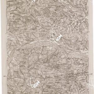 CARTA DELL' ITALIA MERIDIONALE EDITA DALL'ISTITUTO TOPOGRAFICO MILITARE ITALIANO - Foglio 86 parte occidentale - Pisticci