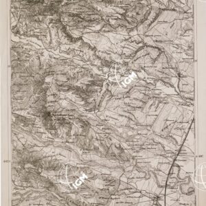 CARTA DELL' ITALIA MERIDIONALE EDITA DALL'ISTITUTO TOPOGRAFICO MILITARE ITALIANO - Foglio 86 parte orientale - Pisticci