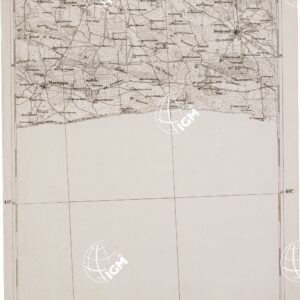 CARTA DELL' ITALIA MERIDIONALE EDITA DALL'ISTITUTO TOPOGRAFICO MILITARE ITALIANO - Foglio 89 parte occidentale - Manduria