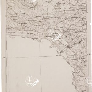 CARTA DELL' ITALIA MERIDIONALE EDITA DALL'ISTITUTO TOPOGRAFICO MILITARE ITALIANO - Foglio 89 parte orientale - Manduria