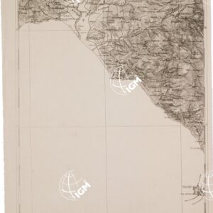 CARTA DELL' ITALIA MERIDIONALE EDITA DALL'ISTITUTO TOPOGRAFICO MILITARE ITALIANO - Foglio 93 parte occidentale - Laurito