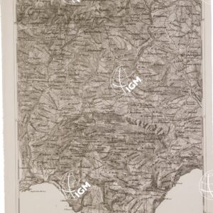 CARTA DELL' ITALIA MERIDIONALE EDITA DALL'ISTITUTO TOPOGRAFICO MILITARE ITALIANO - Foglio 93 parte orientale - Laurito