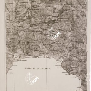 CARTA DELL' ITALIA MERIDIONALE EDITA DALL'ISTITUTO TOPOGRAFICO MILITARE ITALIANO - Foglio 94 parte occidentale - Lagonegro