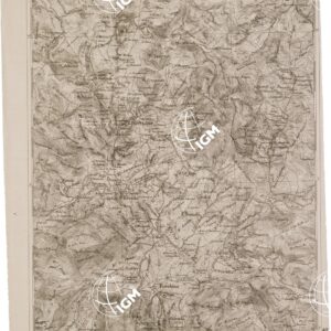 CARTA DELL' ITALIA MERIDIONALE EDITA DALL'ISTITUTO TOPOGRAFICO MILITARE ITALIANO - Foglio 94 parte orientale - Lagonegro