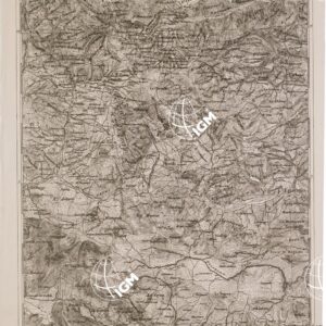 CARTA DELL' ITALIA MERIDIONALE EDITA DALL'ISTITUTO TOPOGRAFICO MILITARE ITALIANO - Foglio 95 parte occidentale - Latronico