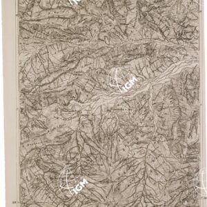 CARTA DELL' ITALIA MERIDIONALE EDITA DALL'ISTITUTO TOPOGRAFICO MILITARE ITALIANO - Foglio 95 parte orientale - Latronico