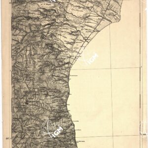 CARTA DELL' ITALIA MERIDIONALE EDITA DALL'ISTITUTO TOPOGRAFICO MILITARE ITALIANO - Foglio 96 parte orientale - Oriolo