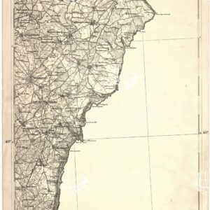 CARTA DELL' ITALIA MERIDIONALE EDITA DALL'ISTITUTO TOPOGRAFICO MILITARE ITALIANO - Foglio 98 - Otranto