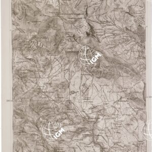 CARTA DELL' ITALIA MERIDIONALE EDITA DALL'ISTITUTO TOPOGRAFICO MILITARE ITALIANO - Foglio 100 parte orientale - Castrovillari