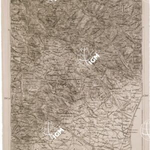 CARTA DELL' ITALIA MERIDIONALE EDITA DALL'ISTITUTO TOPOGRAFICO MILITARE ITALIANO - Foglio 101 parte occidentale - Cerchiara