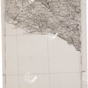 CARTA DELL' ITALIA MERIDIONALE EDITA DALL'ISTITUTO TOPOGRAFICO MILITARE ITALIANO - Foglio 102 parte orientale - Ugento