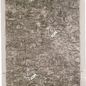 CARTA DELL' ITALIA MERIDIONALE EDITA DALL'ISTITUTO TOPOGRAFICO MILITARE ITALIANO - Foglio 105 parte occidentale - S. Sosti